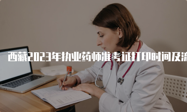 西藏2023年执业药师准考证打印时间及流程